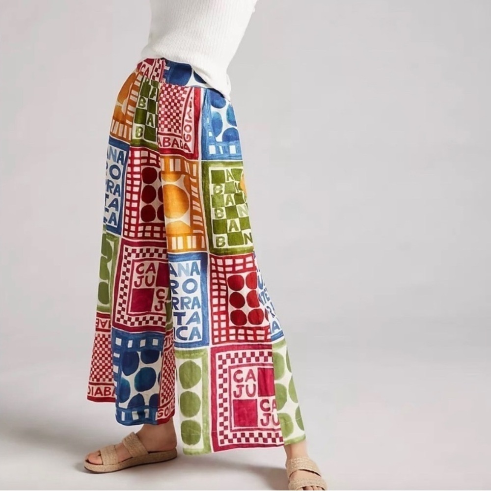 ISO Farm Rio Cropped Wide Leg Pants - Picture 2 of 2